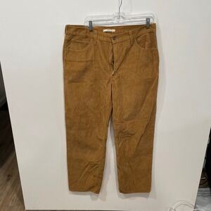 Levi Strauss & Co 94 Baggy Corduroy Pants Womens Camel Brown Size 32